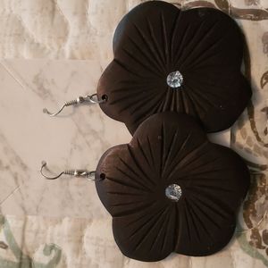 COPY - Large wood earrings